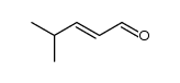 4-methyl-2-pentenal Structure