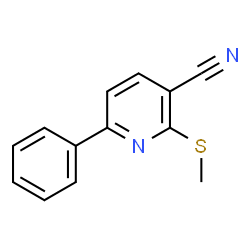 2-(Methylsulfanyl)-6-phenylnicotinonitrile结构式