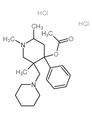 [1,2,5-trimethyl-4-phenyl-5-(1-piperidylmethyl)-4-piperidyl] acetate dihydrochloride picture