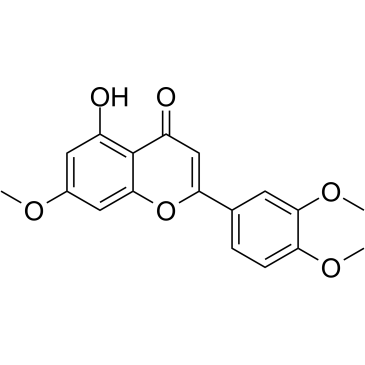 5-Hydroxy-3',4',7-trimethoxyflavone structure