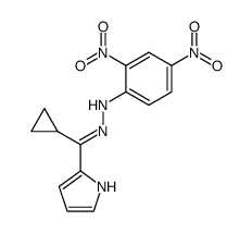 Cyclopropyl 1H-pyrrol-2-yl ketone (2,4-dinitrophenyl)hydrazone Structure