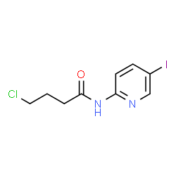 4-Chloro-N-(5-iodo-2-pyridinyl)butanamide结构式