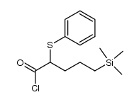 2-(phenylthio)-5-(trimethylsilyl)pentanoyl chloride Structure