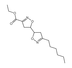 ethyl 3'-hexyl-4,4',5,5'-tetrahydro-[5,5'-biisoxazole]-3-carboxylate Structure