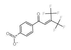 CROTONOPHENONE, 4-NITRO-4,4,4-TRIFLUORO-3-(TRIFLUOROMETHYL)- structure