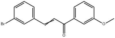 (2E)-3-(3-bromophenyl)-1-(3-methoxyphenyl)prop-2-en-1-one Structure