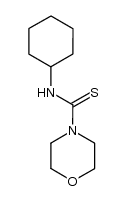 (cyclohexylamino)morpholin-4-ylmethane-1-thione结构式