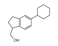 (+-)-5-Cyclohexyl-1-indanmethanol结构式