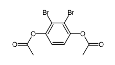 1,4-Diacetoxy-2,3-dibrombenzol Structure