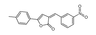 5-(4-methylphenyl)-3-[(3-nitrophenyl)methylidene]furan-2-one结构式