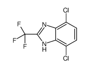 4,7-dichloro-2-(trifluoromethyl)-1H-benzimidazole Structure