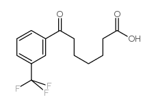 7-OXO-7-(3-TRIFLUOROMETHYLPHENYL)HEPTANOIC ACID结构式