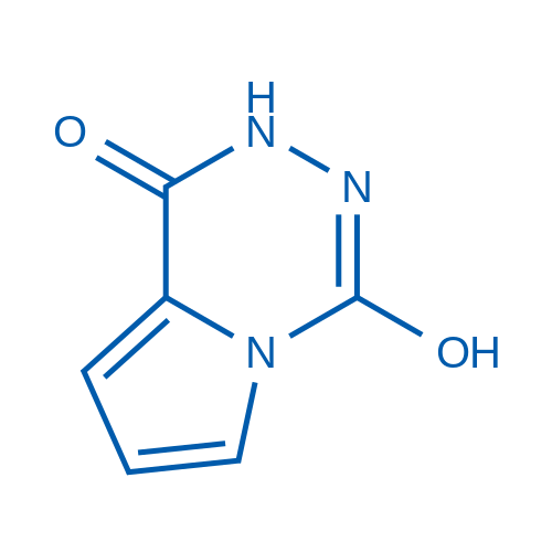 4-Hydroxy-1H,2H-pyrrolo[1,2-d][1,2,4]triazin-1-one Structure