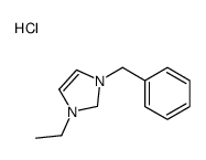 3-benzyl-1-ethyl-1,2-dihydroimidazol-1-ium,chloride结构式