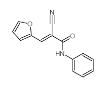 2-cyano-3-(2-furyl)-N-phenyl-prop-2-enamide structure