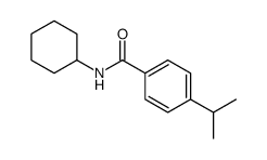 Benzamide, N-cyclohexyl-4-(1-methylethyl)- (9CI) structure