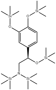 (R)-N,N-Bis(trimethylsilyl)-3,4,β-tris[(trimethylsilyl)oxy]benzeneethanamine Structure