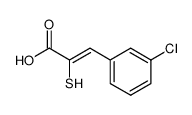 3-Chlor-α-mercapto-zimtsaeure结构式