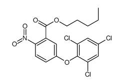 pentyl 2-nitro-5-(2,4,6-trichlorophenoxy)benzoate结构式