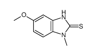 2H-Benzimidazole-2-thione,1,3-dihydro-5-methoxy-1-methyl-(9CI) Structure