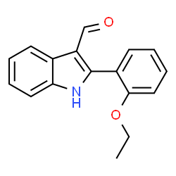 1H-Indole-3-carboxaldehyde,2-(2-ethoxyphenyl)-(9CI) structure