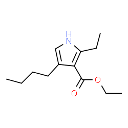 1H-Pyrrole-3-carboxylicacid,4-butyl-2-ethyl-,ethylester(9CI) structure