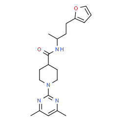 4-Piperidinecarboxamide,1-(4,6-dimethyl-2-pyrimidinyl)-N-[3-(2-furanyl)-1-methylpropyl]-(9CI)结构式