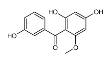 (2,4-dihydroxy-6-methoxyphenyl)-(3-hydroxyphenyl)methanone Structure