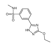 3-(3-ethoxy-1H-1,2,4-triazol-5-yl)-N-methylbenzenesulfonamide结构式