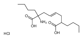 2-amino-2,7-dibutyloct-4-enedioic acid,hydrochloride结构式