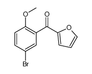 (5-bromo-2-methoxyphenyl)-(furan-2-yl)methanone Structure