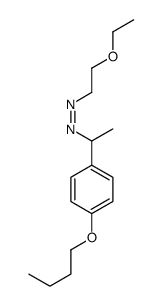 1-(4-butoxyphenyl)ethyl-(2-ethoxyethyl)diazene结构式