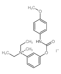 diethyl-[3-[(4-methoxyphenyl)carbamoyloxy]phenyl]-methyl-azanium结构式