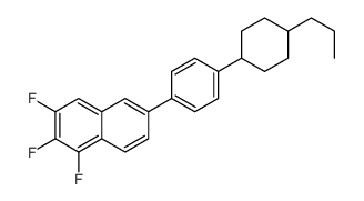 1,2,3-trifluoro-6-[4-(4-propylcyclohexyl)phenyl]naphthalene Structure