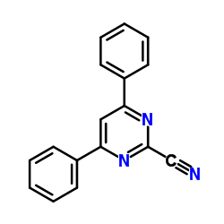 4,6-Diphenyl-2-pyrimidinecarbonitrile Structure