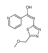 3-Pyridinecarboxamide,N-[5-(methoxymethyl)-1,3,4-thiadiazol-2-yl]-(9CI) picture