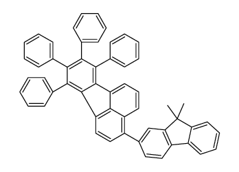 3-(9,9-dimethylfluoren-2-yl)-7,8,9,10-tetraphenylfluoranthene Structure