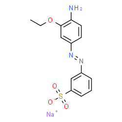 3-[(4-Amino-3-ethoxyphenyl)azo]benzenesulfonic acid sodium salt Structure