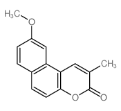 9-methoxy-2-methylbenzo[f]chromen-3-one Structure