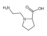 Proline, 1-(2-aminoethyl)- (9CI) structure