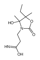 3-Oxazolidinepropanamide,5-ethyl-4-hydroxy-4,5-dimethyl-2-oxo-(9CI)结构式