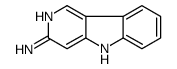 5H-pyrido[4,3-b]indol-3-amine结构式