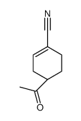 1-Cyclohexene-1-carbonitrile, 4-acetyl-, (S)- (9CI) structure