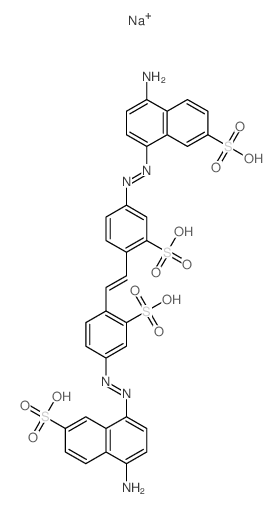 2, 2-Stilbenedisulfonic acid, 4,4-bis[(4-amino-7-sulfo- 1-naphthyl)azo]-, tetrasodium salt picture