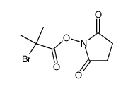 2-bromo-2-methylpropionic acid 2,5-dioxopyrrolidin-1-yl ester structure