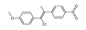 (Z)-1-(1-chloro-1-(4-methoxyphenyl)prop-1-en-2-yl)-4-nitrobenzene结构式