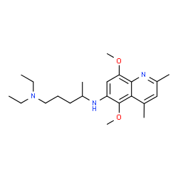 1,4-Pentanediamine, N4-(5,8-dimethoxy-2,4-dimethyl-6-quinolinyl)-N1,N1-diethyl- structure