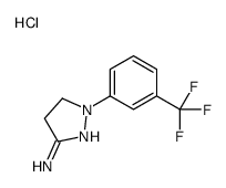 4,5-dihydro-1-[3-(trifluoromethyl)phenyl]-1H-pyrazol-3-amine monohydrochloride Structure