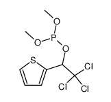 dimethyl 1-(2-thienyl)-2,2,2-trichloroethyl phosphite Structure