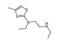 1,2-Ethanediamine,N,N-diethyl-N-(4-methyl-2-thiazolyl)-(9CI)结构式